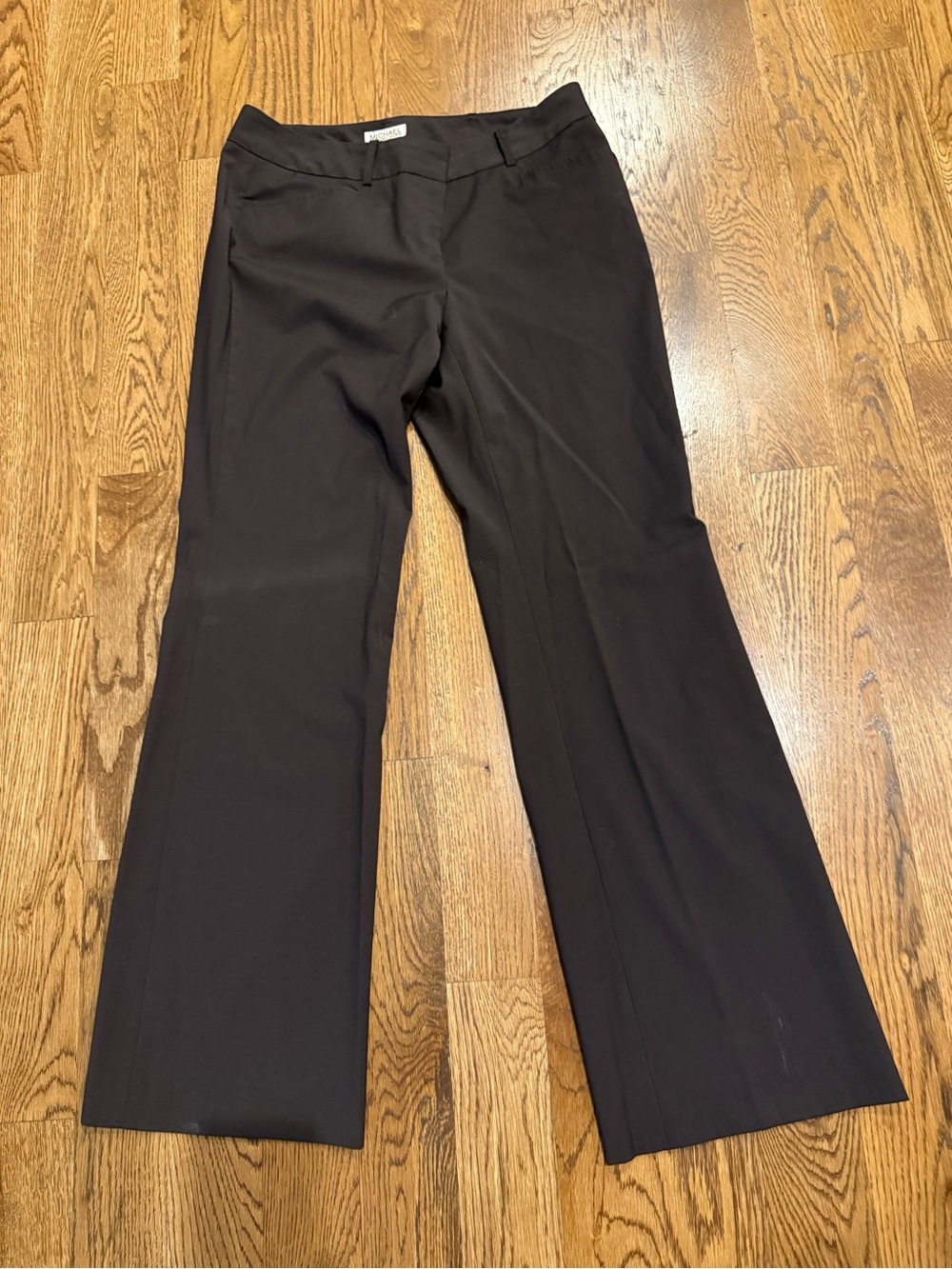 Michael Kors Black Wide-Leg Dress Pants